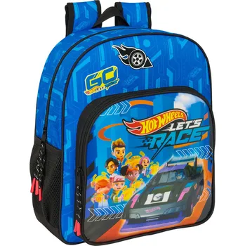 Sportovní batoh Dětský batoh Hot Wheels Let's race Modrá Černá (32 x 38 x 12 cm)