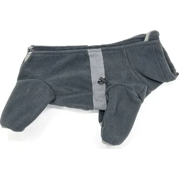 Obleček pro psa Vsepropejska Komfort fleecová kombinéza pro psa Barva: Šedá, Délka zad (cm): 24, Obvod hrudníku: 30 - 36 cm