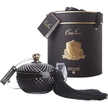 Svíčka Côte Noire - Round Art Deco svíčka Black & Gold, Královna noci