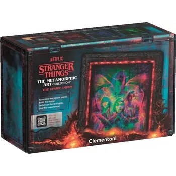 Puzzle CLEMENTONI Svítící metamorfické Stranger Things Vecnovo prokletí 520 dílků