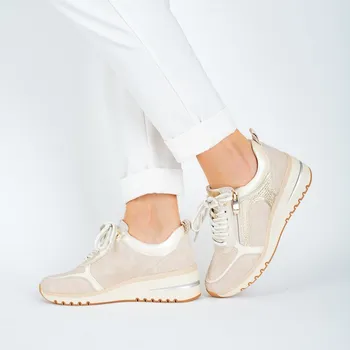 Dámské sandále Dámské krémové tenisky Marco Tozzi na platformě Velikost: 40