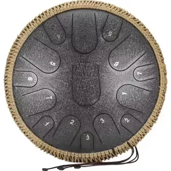 Perkuse Steel Tongue Drum FZone STD-14I15 Rough Gray