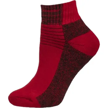 Nízké froté ponožky s lycrou červené, Velikost: 35 - 37 (3 - 4), Barva: Červená