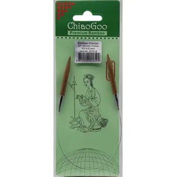 Nástroj na niť a příze ChiaoGoo Otočné 360° Kruhové Bambusové jehlice 30 cm 5mm (ChiaoGoo Bamboo Circulars Patina 12" (30 cm) 5mm)