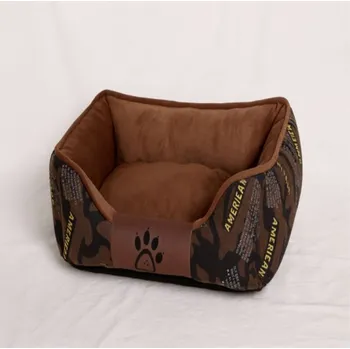 Pelíšek pro psa Pelíšek pro psa / kočku L - Maskáč - hnědý