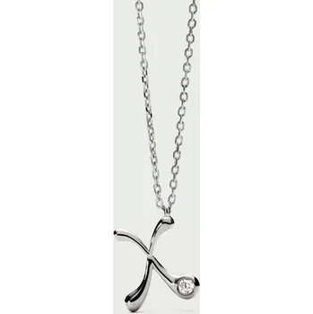 Náhrdelník PDPAOLA Stříbrný náhrdelník s iniciálem X