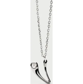 Náhrdelník PDPAOLA Stříbrný náhrdelník s iniciálem V