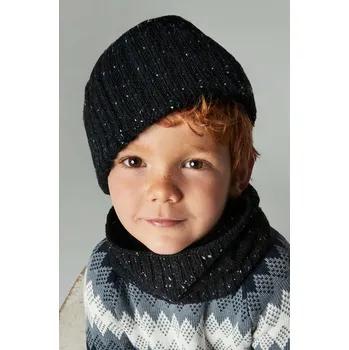 Čepice Sada: dětská čepice a nákrčník Mayoral 10824.5G.Czapkakom.9BYH zelená 79X, vel. 166