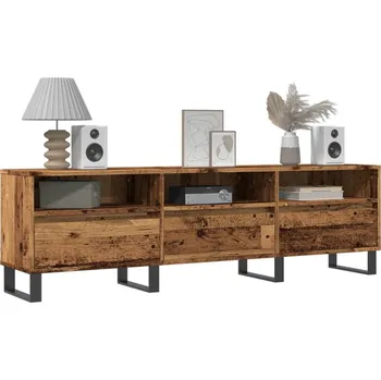 Televizní stolek vidaXL TV skříňka 150 x 30 x 44,5 cm kompozitní dřevo [831302] Barva: Staré dřevo