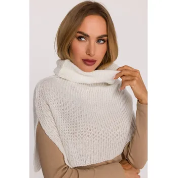 Čepice Pletený nákrčník s rolákem MOE M894 bílý EU velikost: Univerzální