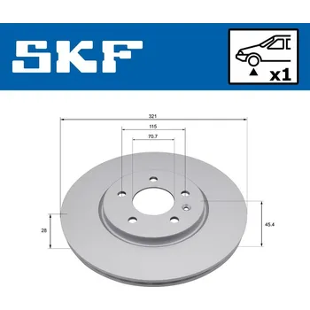 Brzdový kotouč SKF VKBD 81394 V1 Brzdový kotouč (VKBD81394V1)