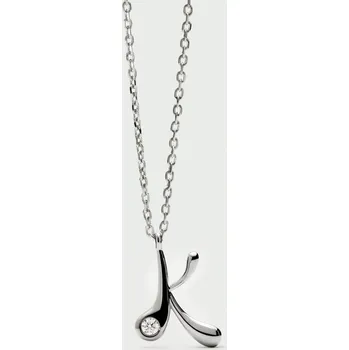 Náhrdelník PDPAOLA Stříbrný náhrdelník s iniciálem K