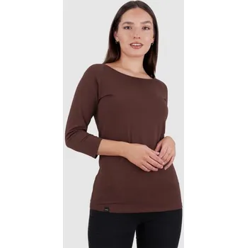 Dámské tričko Woox Ellen Long Rum Raisin triko 38 + DÁREK + Doprava ZDARMA