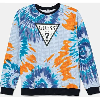 Chlapecké oblečení Dětská bavlněná mikina Guess L5GQ00.KA6R4.PPYA modrá 55X, vel. 175