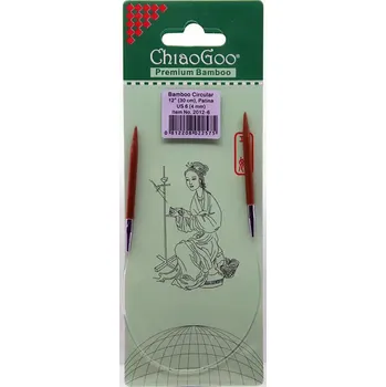 Jehlice ChiaoGoo Otočné 360° Kruhové Bambusové jehlice 30 cm 4mm (ChiaoGoo Bamboo Circulars Patina 12" (30 cm) 4mm)