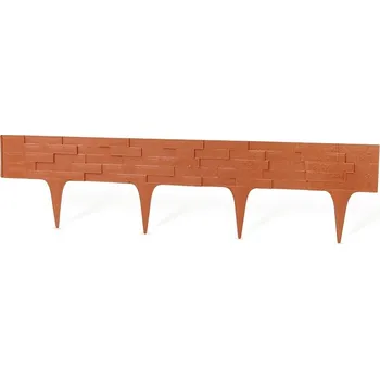 Zahradní obrubník Palisádový obrubník – Stone Palisade, terakota 2,34 m (balení 3 ks o délce 0,78 m)