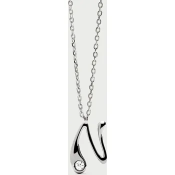 Náhrdelník PDPAOLA Stříbrný náhrdelník s iniciálem N