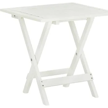 Zahradní stůl vidaXL Bistro stolek 46 x 46 x 47 cm masivní akáciové dřevo [41436] Barva: Bílá