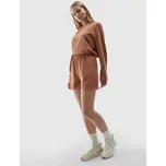 Dámské teplákové šortky s přídavkem modálu 4F - hnědé
