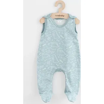 Kojenecké oblečení Dětské dupačky New Baby Classic II dino mátové, velikost 56 (0–3 měsíce)