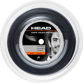 Struna na výplet tenisové rakety Tenisový výplet Head Hawk Touch Rough (200m reel) Black 1.30 mm