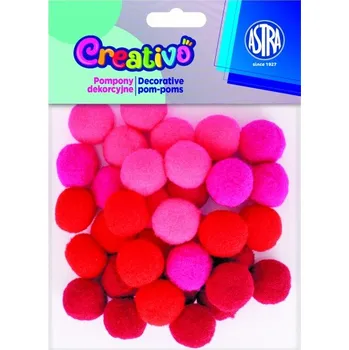 plyšák CREATIVO Plyšové POMPOM kuličky RASPBERRY BUSHES, 20mm, 335121021