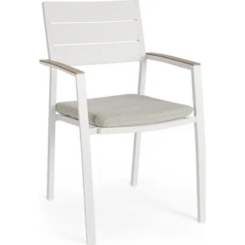 BIZZOTTO Zahradní židle ZELMAR světle šedá 0664106