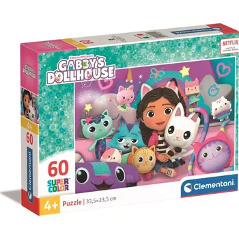 Dětské zboží Puzzle 60 dílků gábinin kouzelný domek – clementoni