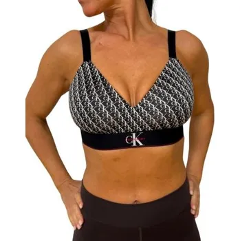 Podprsenka Dámská podprsenka Calvin Klein QF8877 LIGHTLY LINED BRALETTE černá XL