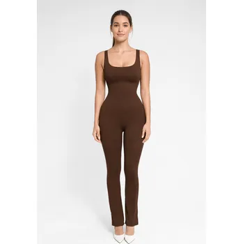 Dámský overall Tvarující zvonový overal na každou příležitost, HNĚDÝ velikost ostatní: M/L