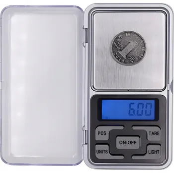 Laboratorní váha Elektronická váha ER4 200 g - 0,01 g stříbrná