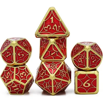 Příslušenství k deskovým hrám SRDCE ELFSKÉHO KOVÁŘE SADA 7 KOVOVÝCH RPG kostek