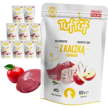 Krmivo pro psa TUF TUF PAŠTIKA MLETÁ KACHNA S JABLKEM 100G 10 Ks.