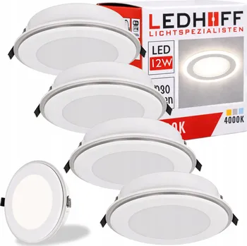 LED Stropní Svítidlo 4x Bodové Zapuštěné Světlo NEUTRÁLNÍ bílá JASNA