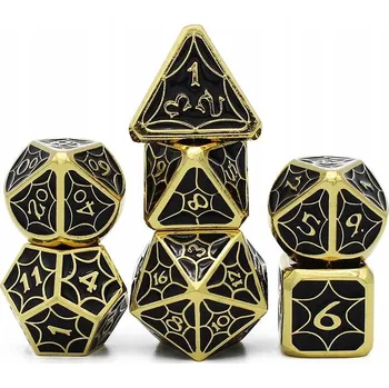 Příslušenství k deskovým hrám VĚČNÝ SOUMRAK SADA 7 KOVOVÝCH RPG kostek