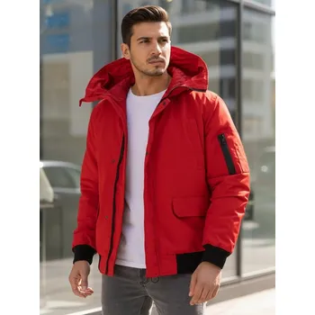 Pánská bunda DSTREET ČERVENÁ M