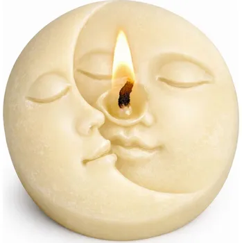 Svíčka Vonná svíčka Slunce a měsíc | 50 g | Svíčkománie3D | Barva: Bílá