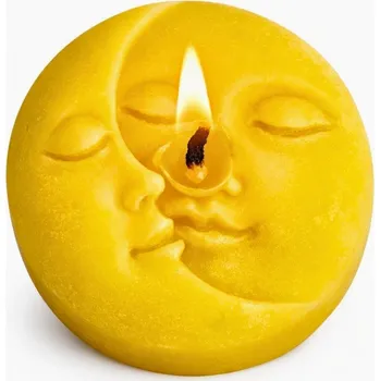 Svíčka Vonná svíčka Slunce a měsíc | 50 g | Svíčkománie3D | Barva: Žlutá