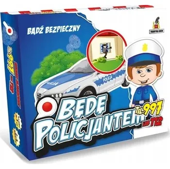 Desková hra Stolní hra BUDU POLICISTOU EDUKATIVNÍ HRA PRO DĚTI # Fabryka gier