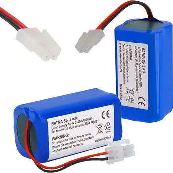 Záložní baterie Baterie, akumulátor Xiaomi Mi Robot Vacuum Mop Essential H18650CH-4S1P, 2500mAh 14.4V 36Wh (Začíná se váš Xiaomi Mi Robot Vacuum Mop Essentiale zkracovat? To může být znamení, že je třeba vyměnit baterii. Investice do nové baterie s kapacitou 2500 mAh)