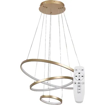 Zlaté závěsné LED svítidlo Beliza 600mm 90W CCT s DO - Rabalux - 72349 - 72349