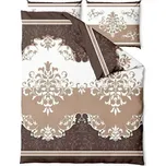 Zaratex Saténové povlečení 160x200 Palace béžové hnědé ornamenty 225480292