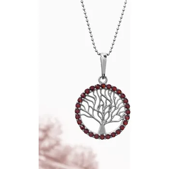 Přívěsek Granát přívěsek Strom života 3,55 g