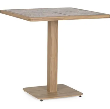 Zahradní stůl BIZZOTTO Zahradní stůl KALIMERA hnědý 73x73 cm 0664123