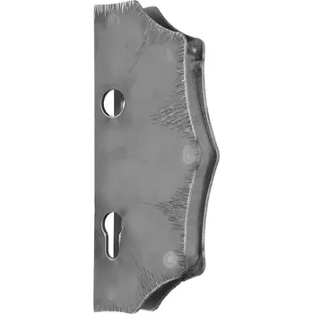 Dveřní kování kazetová sestava pro branku KZK01V - 230 x 93 x 30 mm, rozteč 90 mm, válcovaný materiál