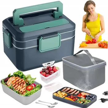 Jídlonosič ELEKTRICKÝ OHŘÍVACÍ BOX NA JÍDLO PŘENOSNÝ UZAVÍRATELNÝ 3.5L