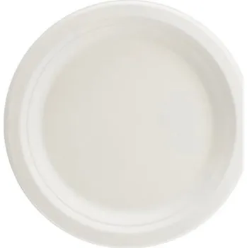 Talíř Talíř z cukrové třtiny bílý 17 cm 10 ks