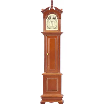 Doplněk pro panenku Stojací hodiny do domečku pro panenky 1:12, miniatura