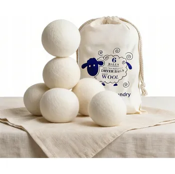 Aviváž 6 KUSŮ VLNĚNÉ MÍČKY DO SUŠIČKY PRÁDLA ZMĚKČUJÍCÍ PRANÍ