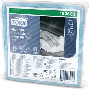 Utěrka Tork 183600 utěrka z mikrovlákna pro opakované použití, modrá 6 Ks
